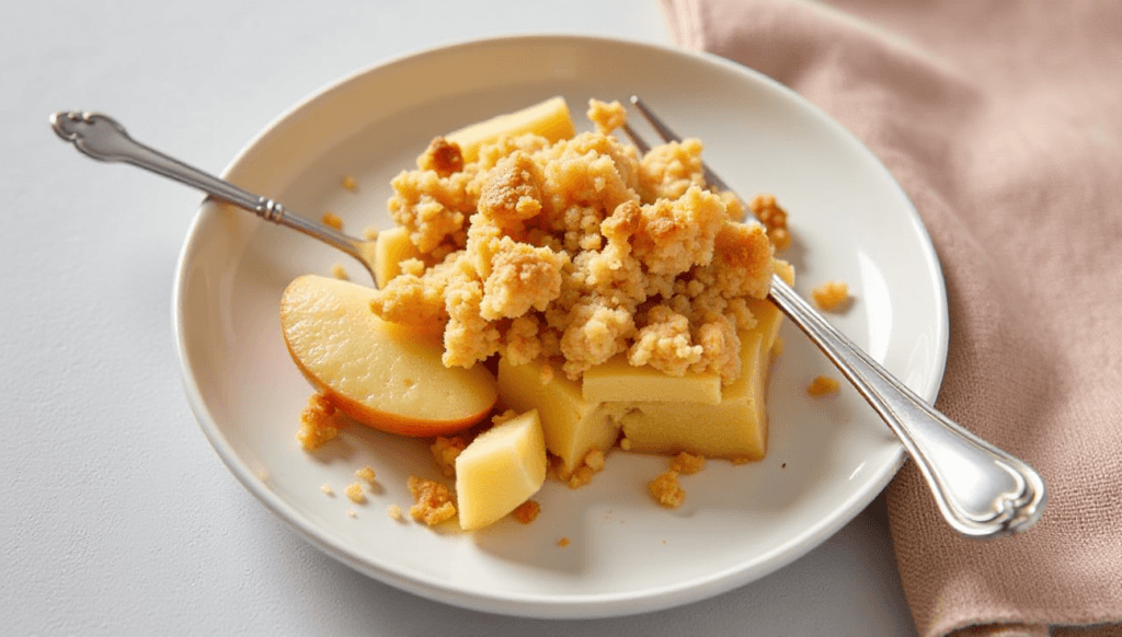 Small batch apple crumble