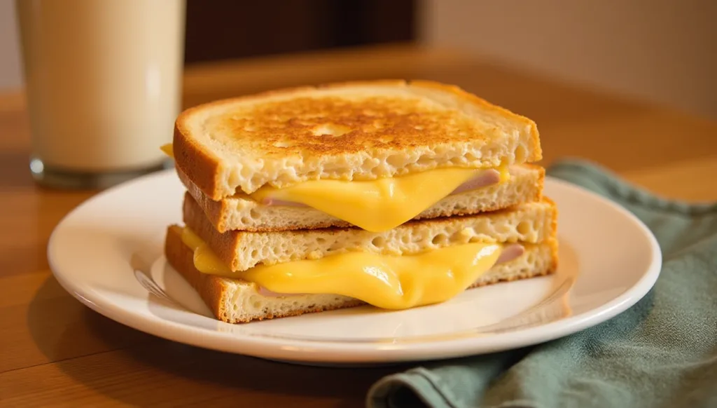 Southern Maryland grilled cheese sandwich