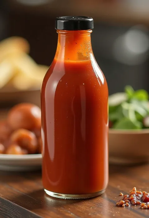 BBQ sauce on hamburgers