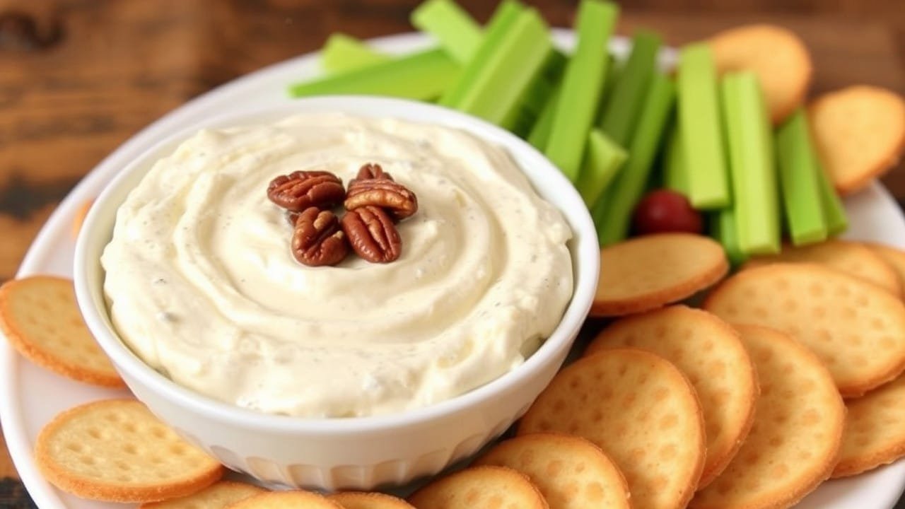 Pecan cream cheese dip