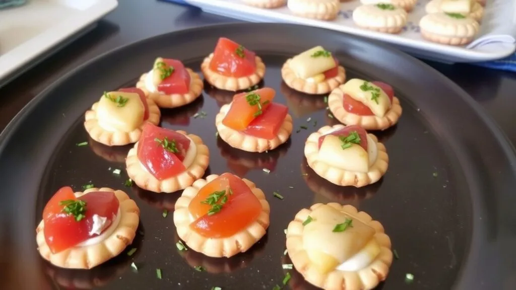 Baked cracker appetizers