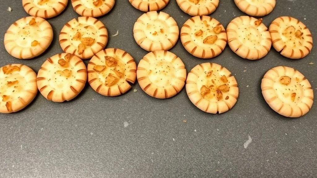 Baked cracker appetizers