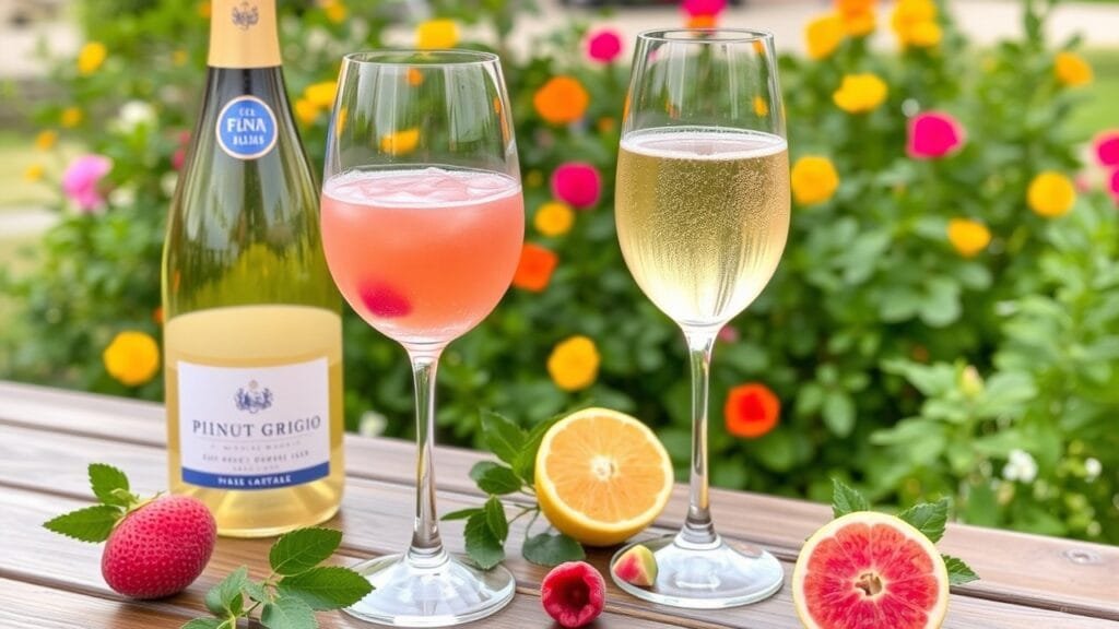Mimosa with pinot grigio