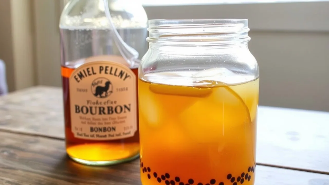 Peached infused bourbon