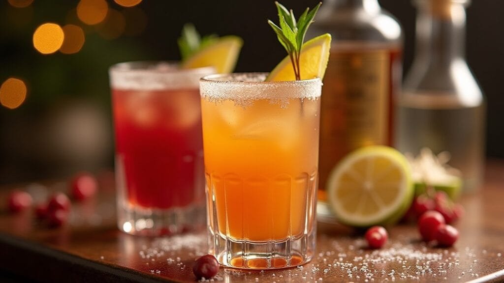 Holiday tequila drink