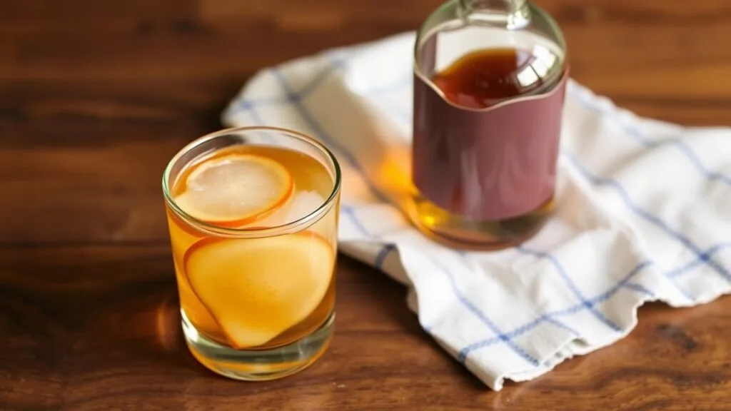 Peached infused bourbon