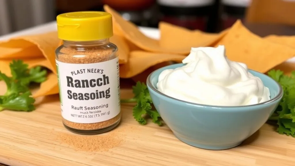 Ranch seasoning and sour cream