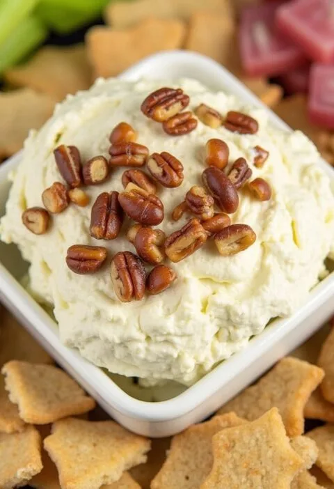 Blue cheese and pecan dip