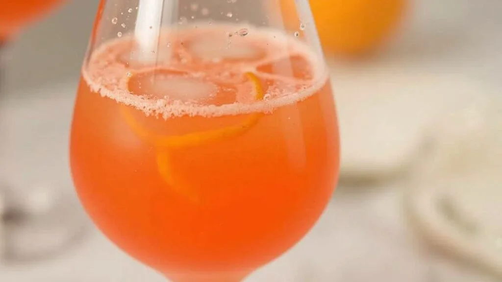 Blood orange aperol spritz