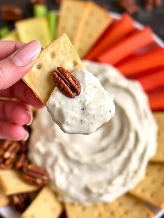 Pecan cream cheese dip