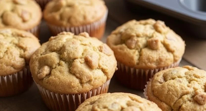 Sourdough discard protein muffins