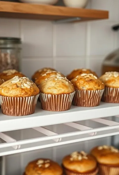 Sourdough discard protein muffins
