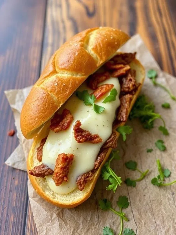 Sourdough cheesesteak