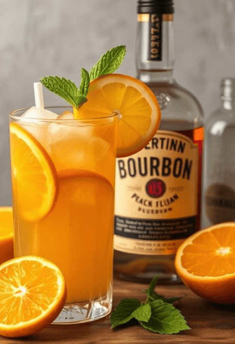 Orange infused bourbon