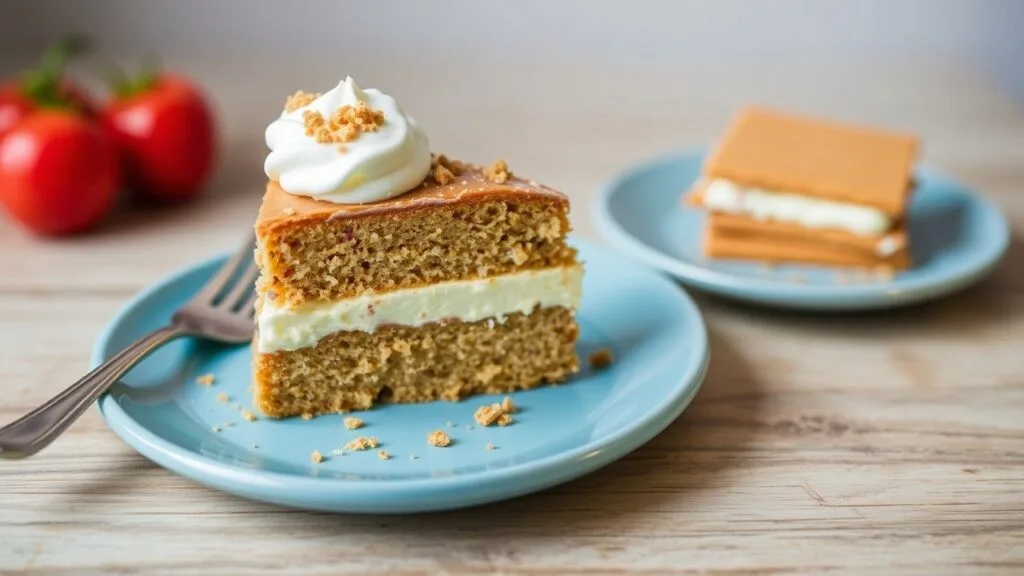 Graham cracker Boston cream cake