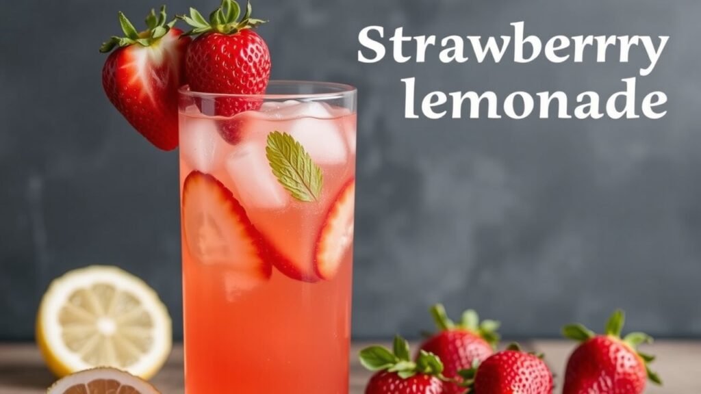 Strawberry lemonade sangria