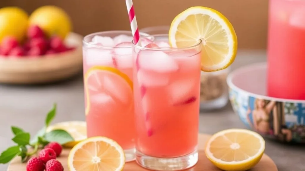 Pink lemonade sangria