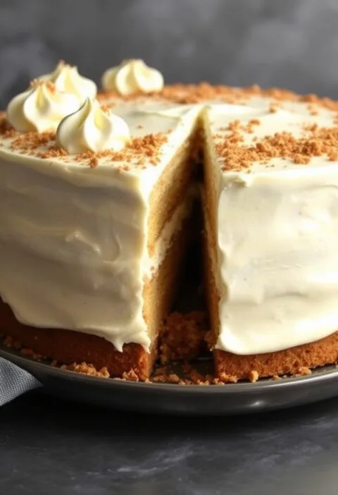 Graham cracker Boston cream cake