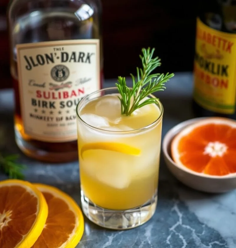 Sicilian bourbon sour