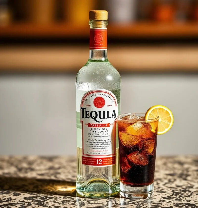 Tequila diet coke