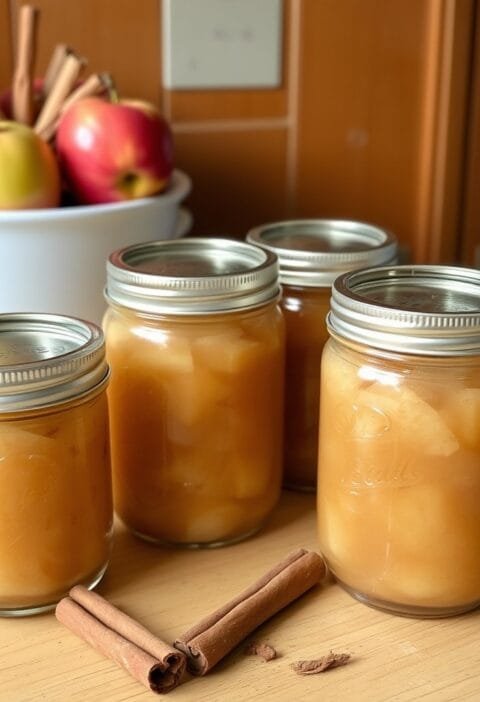 Cinnamon applesauce for canning
