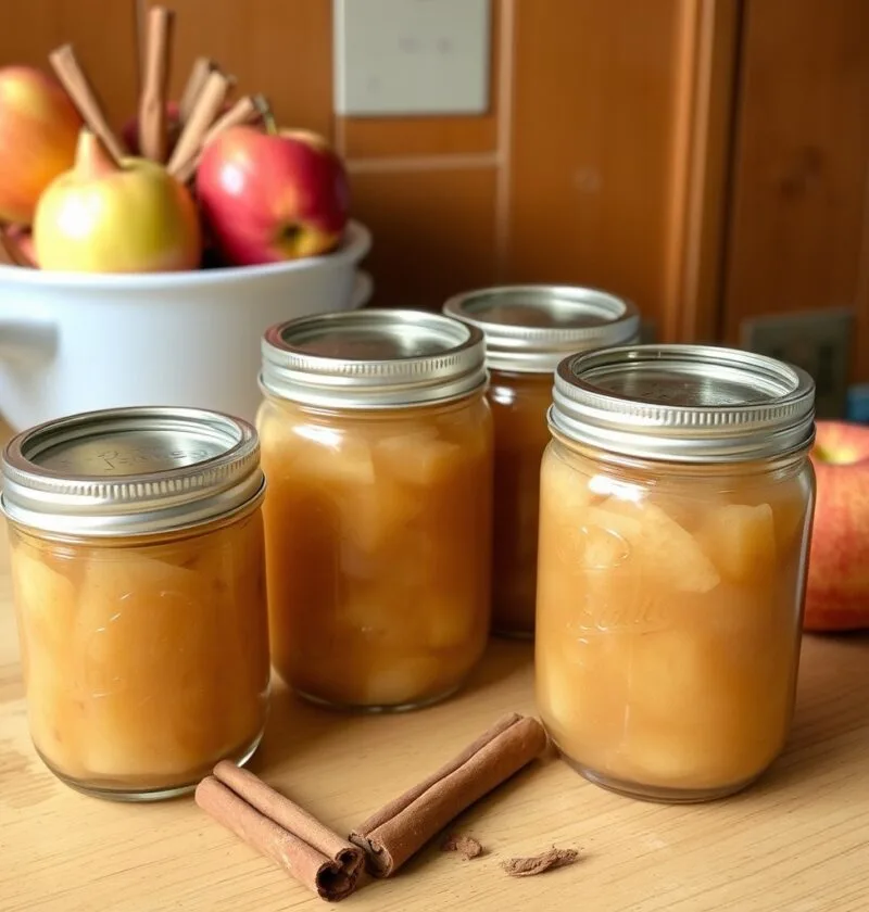 Cinnamon applesauce for canning